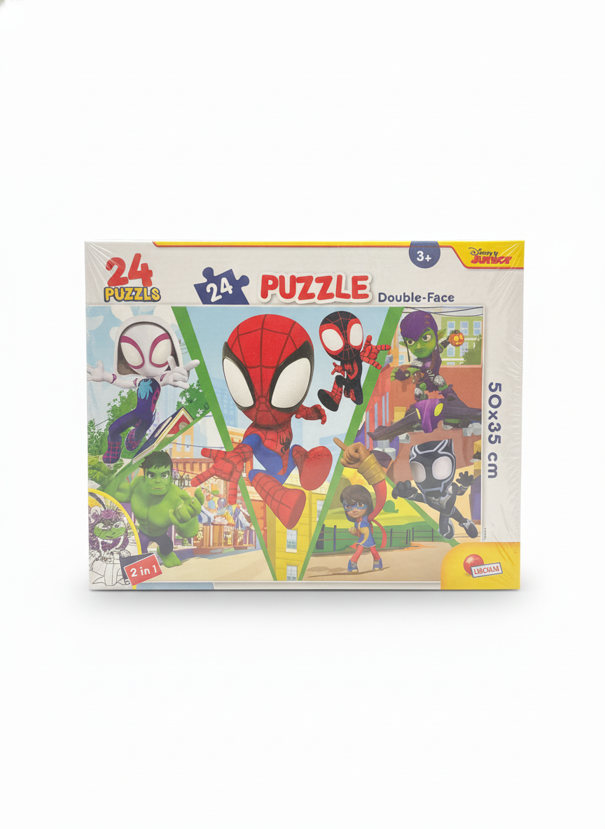 Lisciani Disney Junior Marvel Spidey and His Amazing Friends 24 Double-Face Puzzle