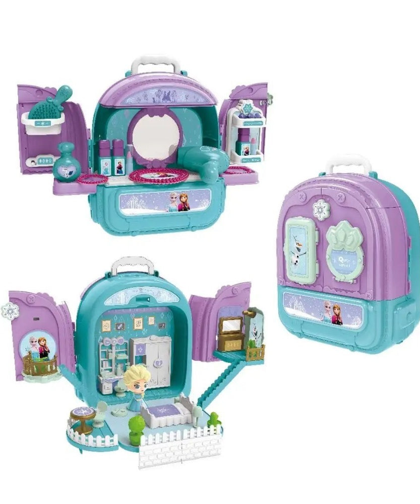 Disney Frozen Bedroom Makeup Double-Sided Backpack
