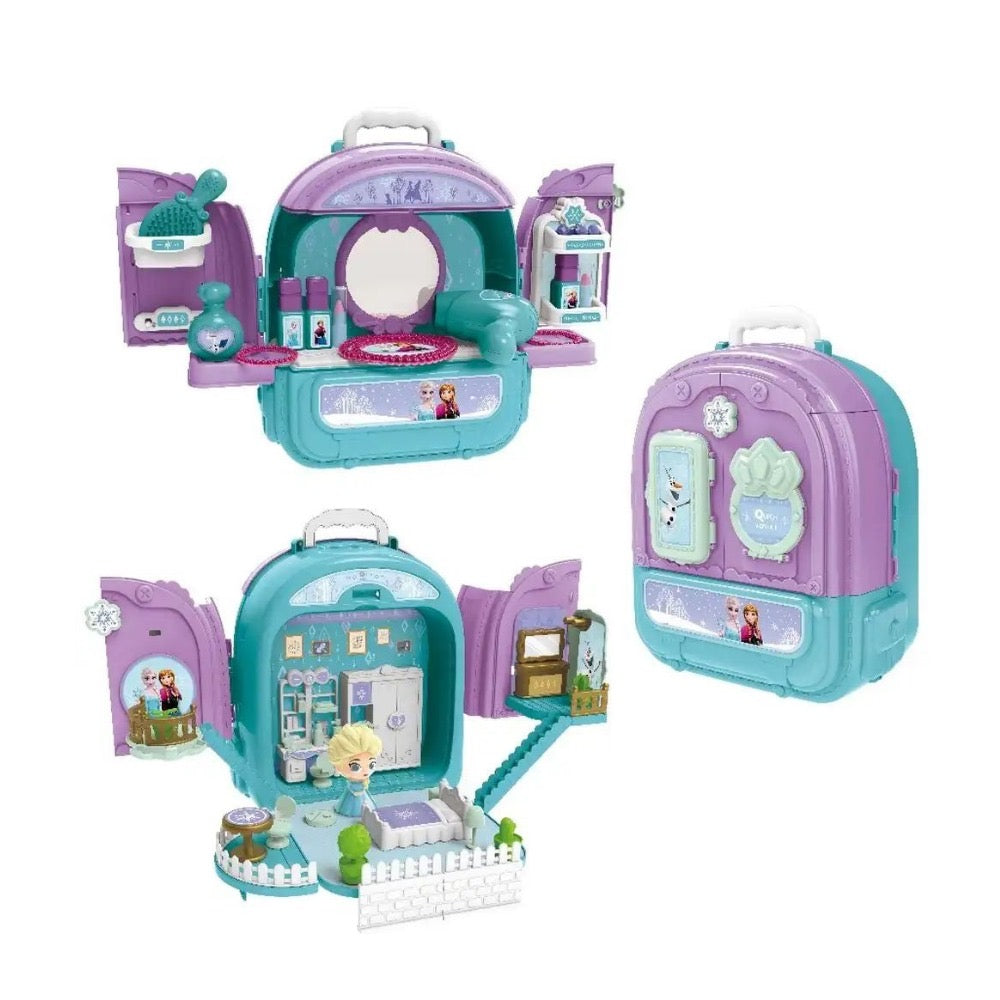 Disney Frozen Bedroom Makeup Double-Sided Backpack