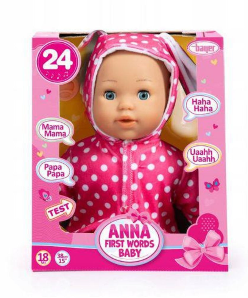 Anna First Words Baby Doll