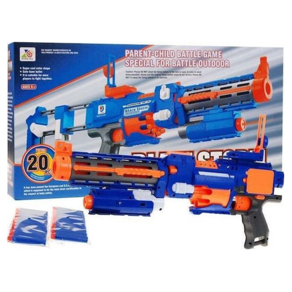 Blaze Storm Battery Operated Soft Bullet Gun 20 PSC