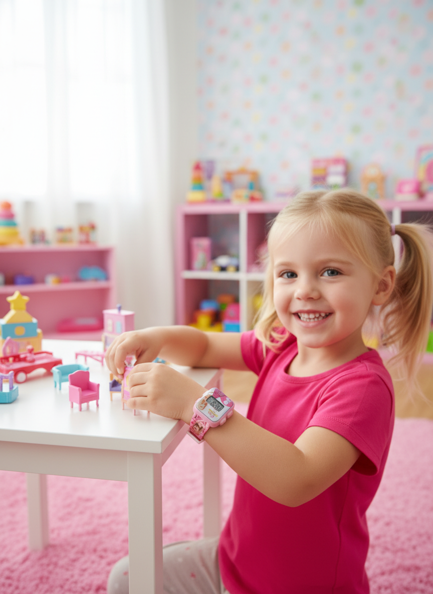 Barbie Life in the Dreamhouse LED Light Watch