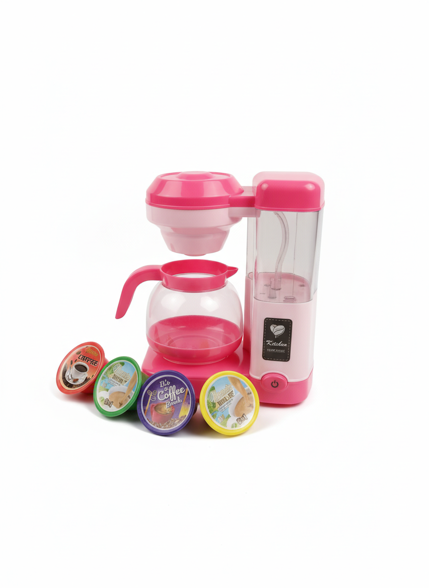 Happy Kitchen Coffee Machine Light Music Flowing Water