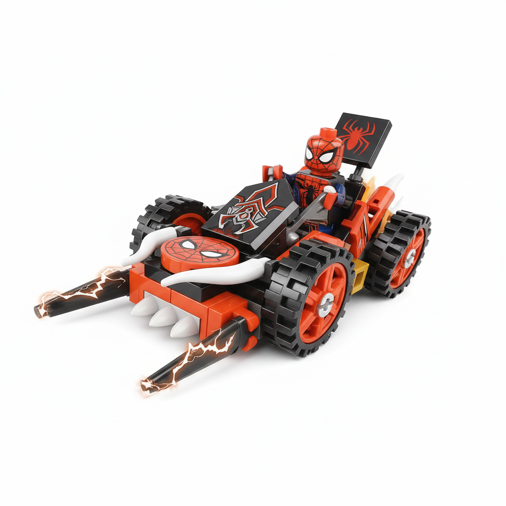 OBM Spider-Man Spider Sense 4-in-1 Spider Pursuit Chariot Building Set