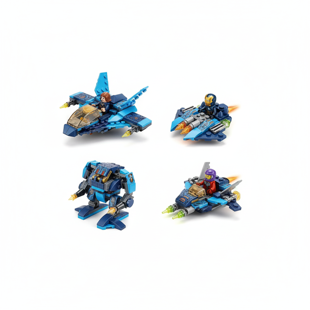 OBM Vengeance AHeroes 8-in-1 Mini-Figure Building Block Collection