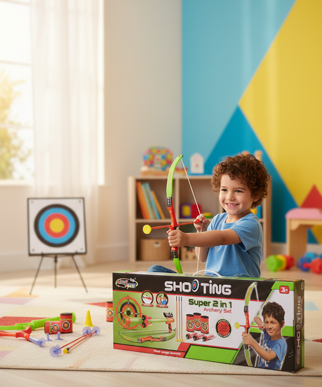 Archery Set Super 2 In 1 Real Sport Game