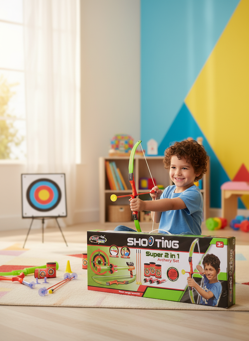 Archery Set Super 2 In 1 Real Sport Game