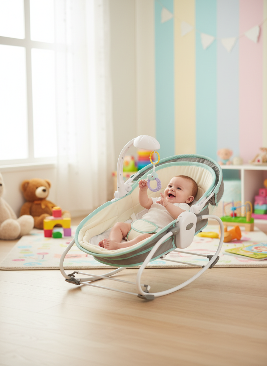 5 In 1 Rocker Bassinet Baby Bed