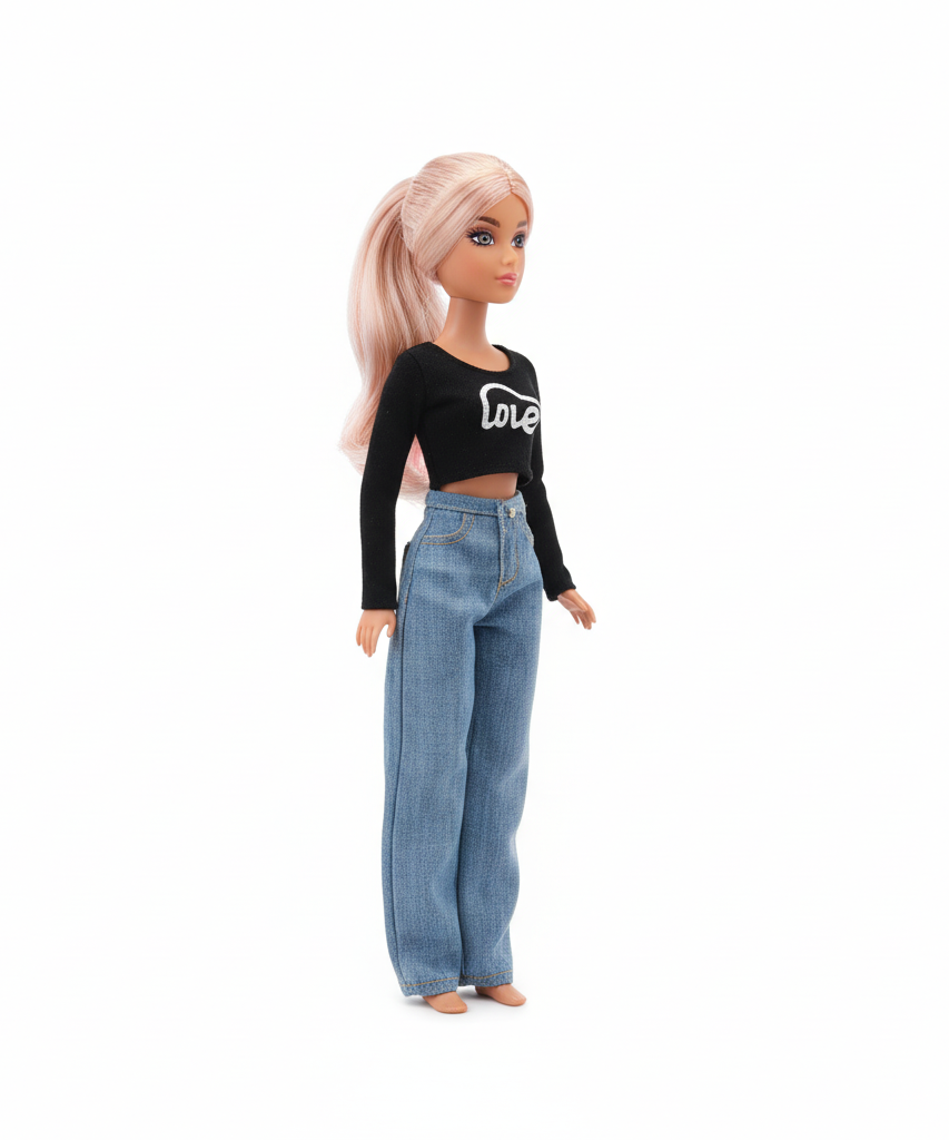 Anlily Multi-Style Jeans Series Fashion Doll