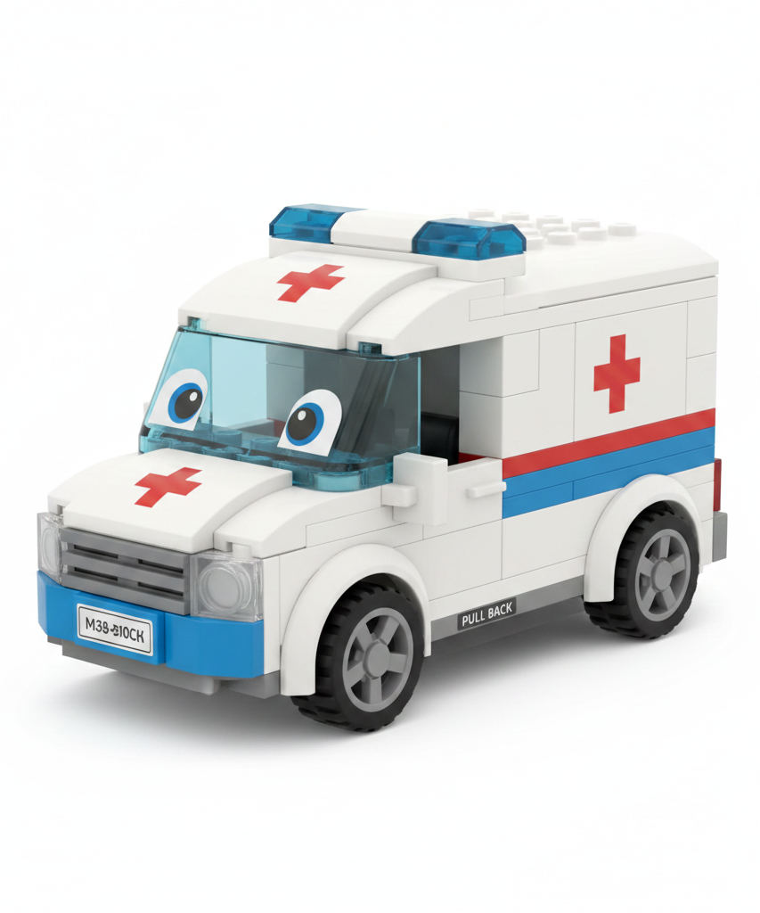 Sluban Power Bricks M38-B1072H Ambulance Building Set