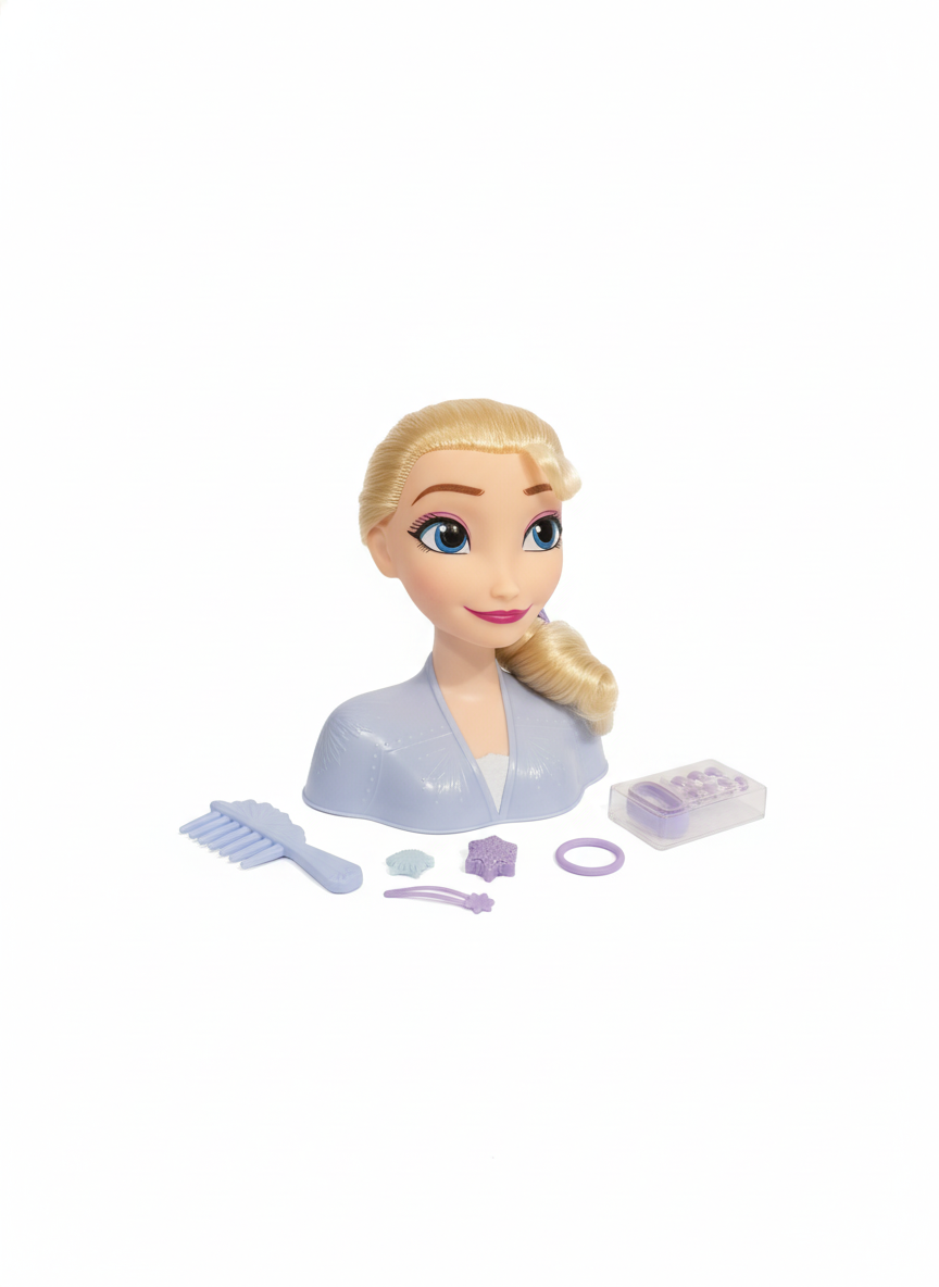 Disney Frozen Doll 14 Pieces Elements Styling Head