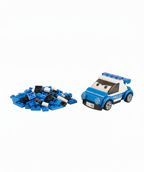 Sluban Power Bricks Pull Back Police Car M38-B1072G