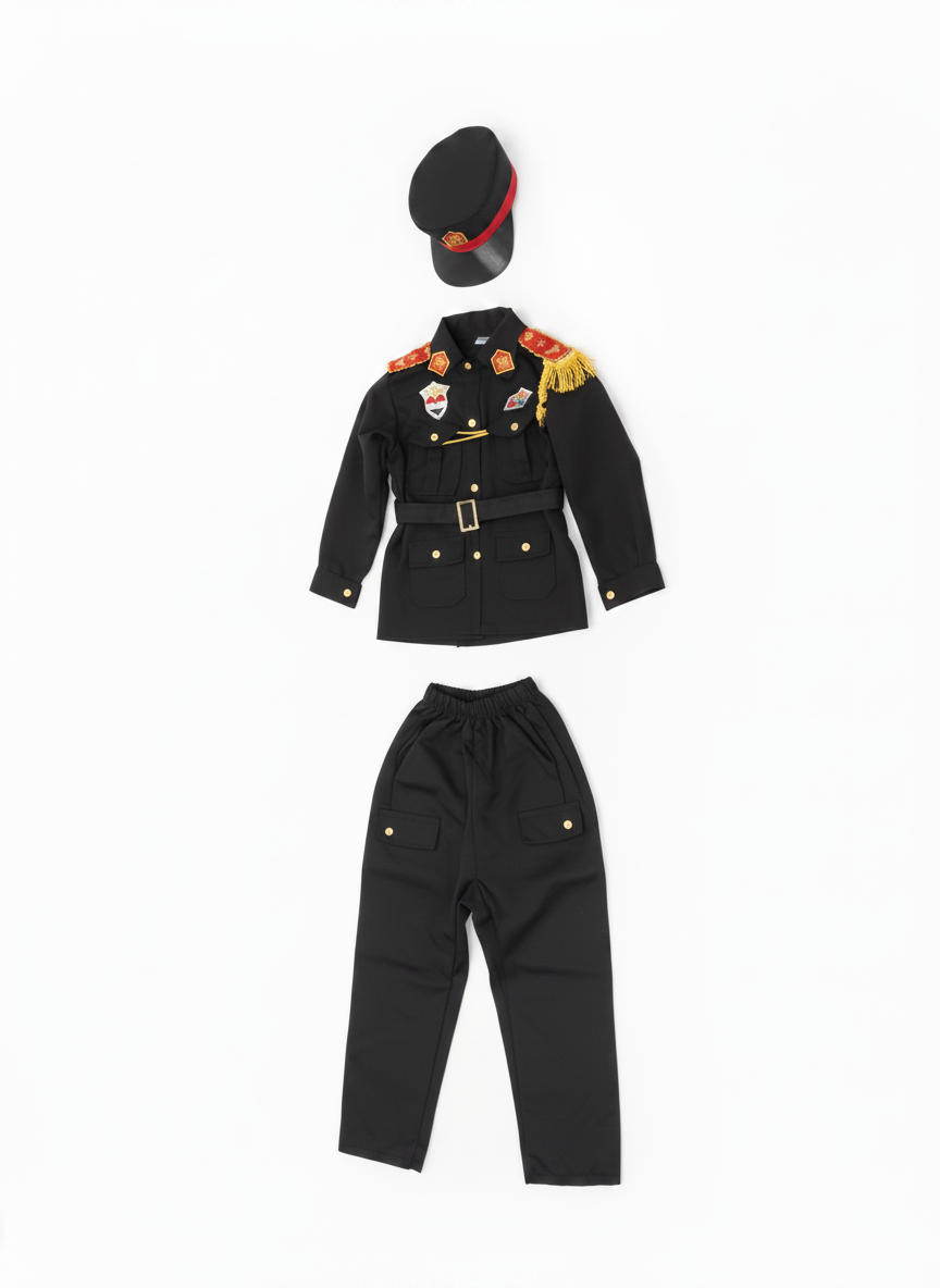 Kids' Deluxe Officer Uniform Costume Set