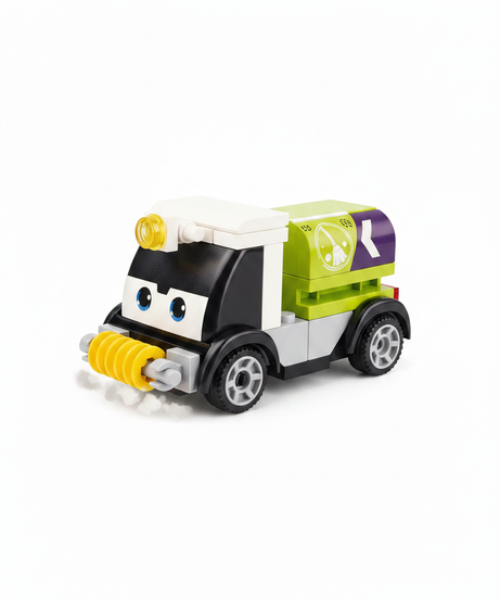 Sluban Power Bricks M38-B1072D Street Sweeper Truck