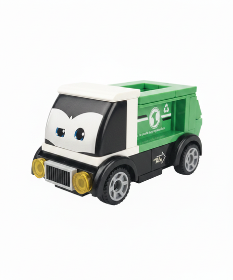 Sluban Power Bricks M38-B1072C Pull Back Recycling Truck