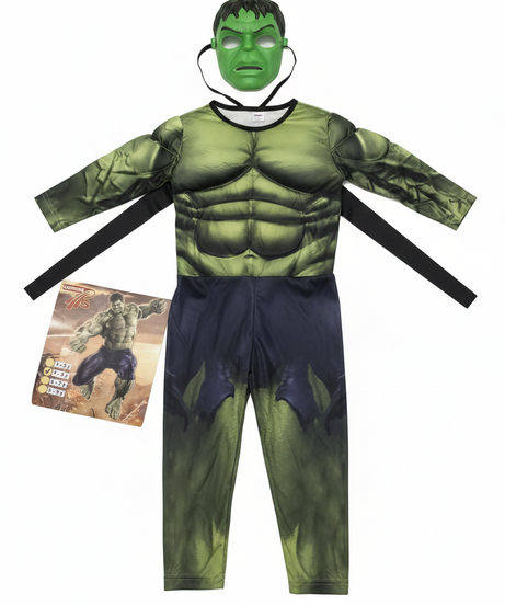 Hulk Muscle Chest Superhero Costume with Mask