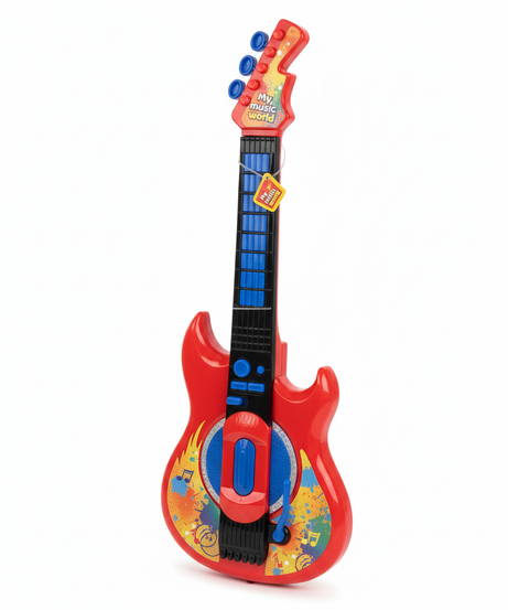 My Music World Brilliant Red Guitar