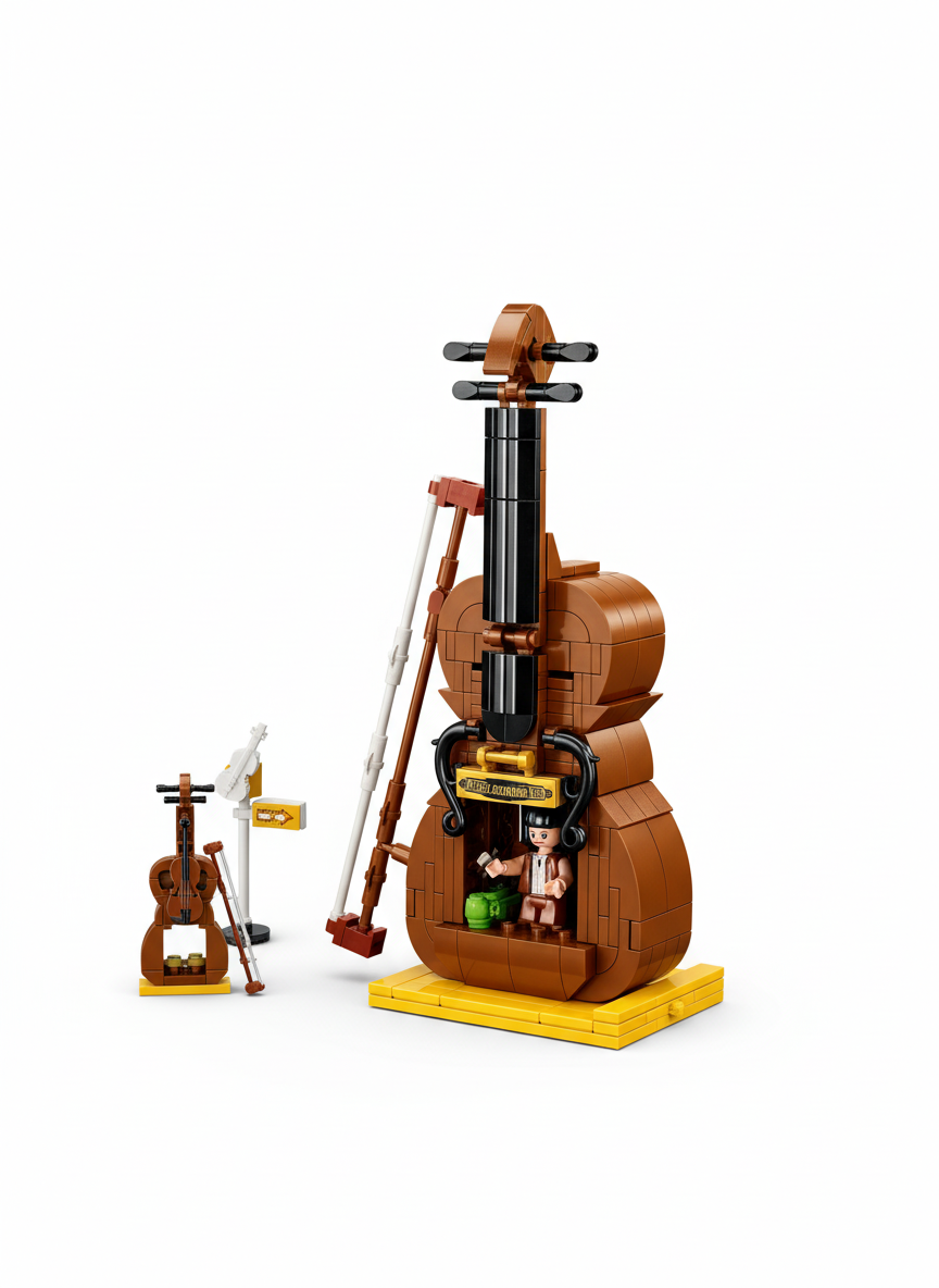 Inventor Violin Musical Instrument Shop 308Pcs Lego
