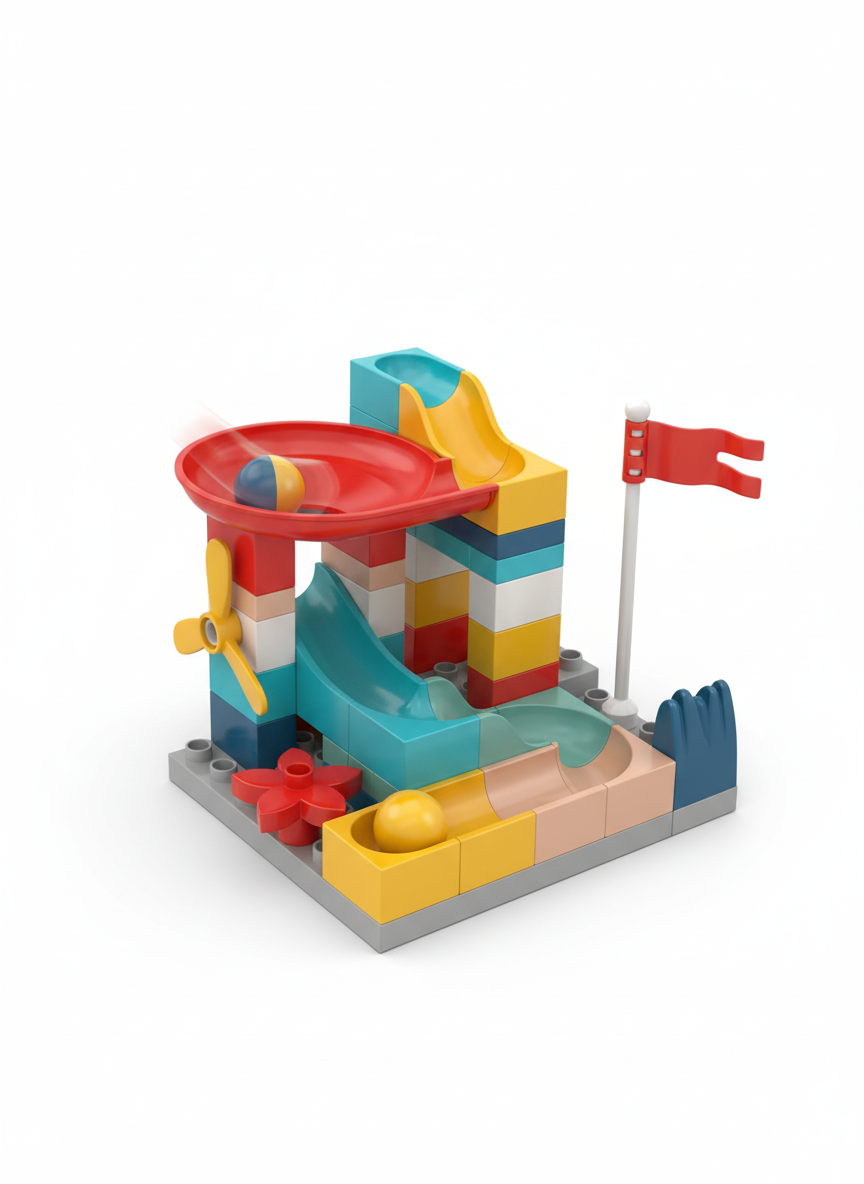 Marble Run Slide Block