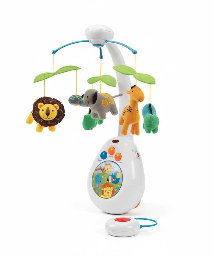 2 In 1 Remote Control Baby Musical Mobile