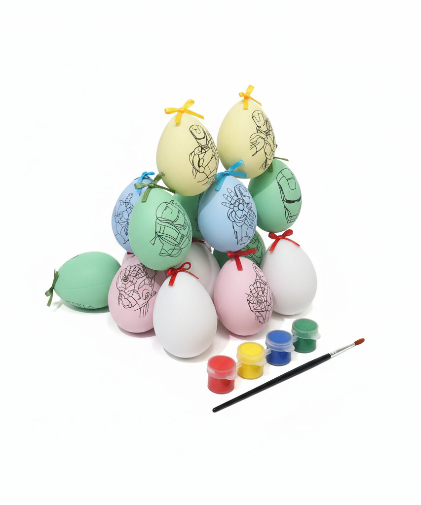 MAXVEL IRON MAN 3 Superhero Egg Decorating Set