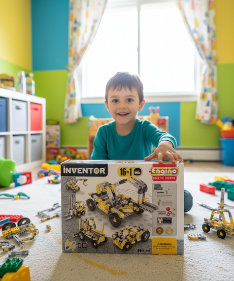 Inventor Engino Play To Invent 16-In-1 Industrial Models