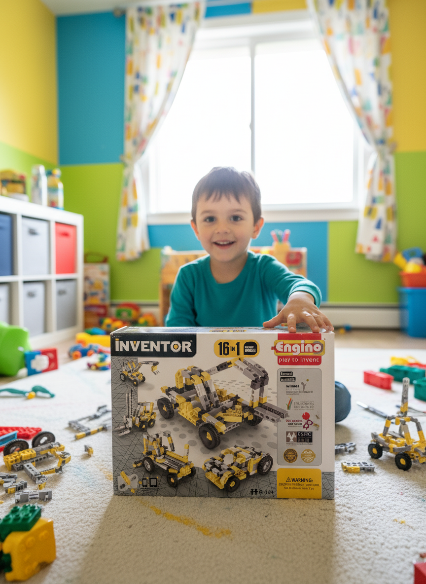 Inventor Engino Play To Invent 16-In-1 Industrial Models