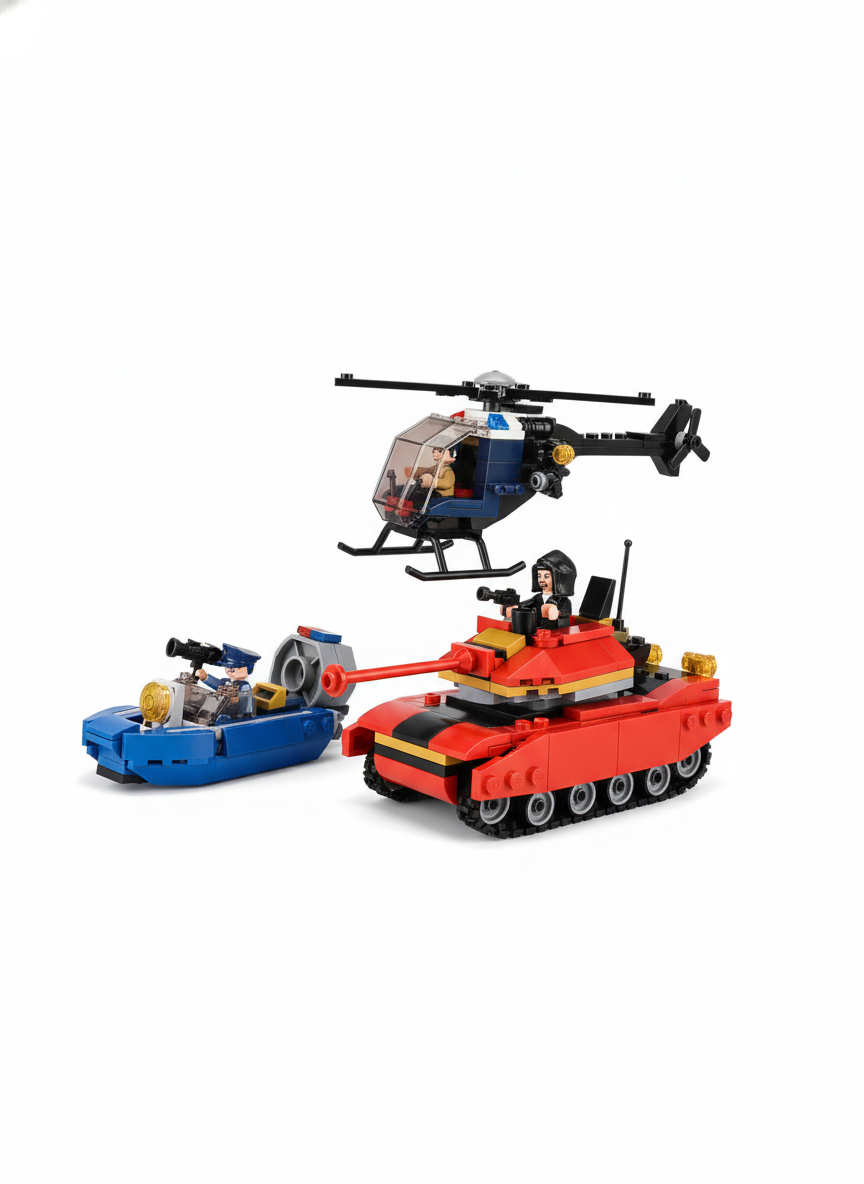 Police 4in1 Vehicles 460 PCS Lego