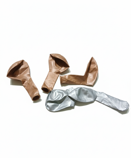 Metallic Party Balloons (Rose Gold & Silver Assortment)