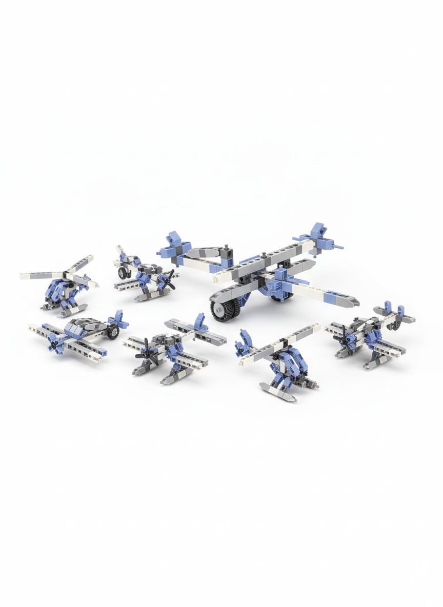 Inventor Engino Play To Invent 8-In-1 Aircrafts Models