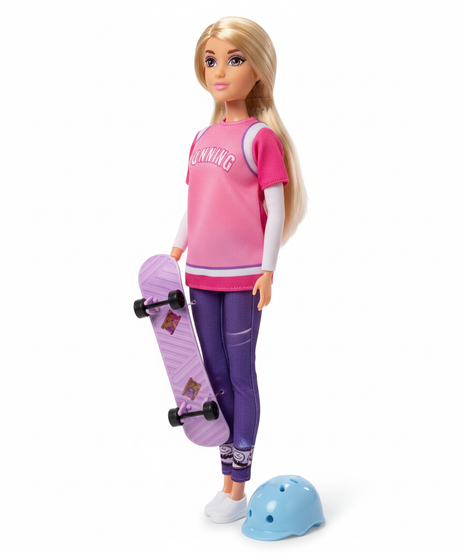 Anlily Collection Skateboard Girl Vocation Sports Doll