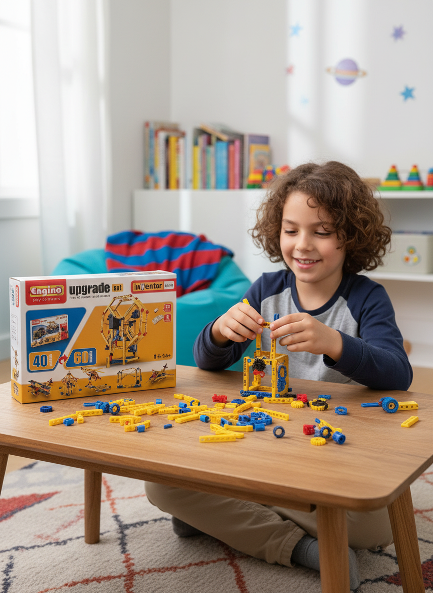 Inventor Engino Play To Invent Upgrade Set From 40 Models To 60 Models