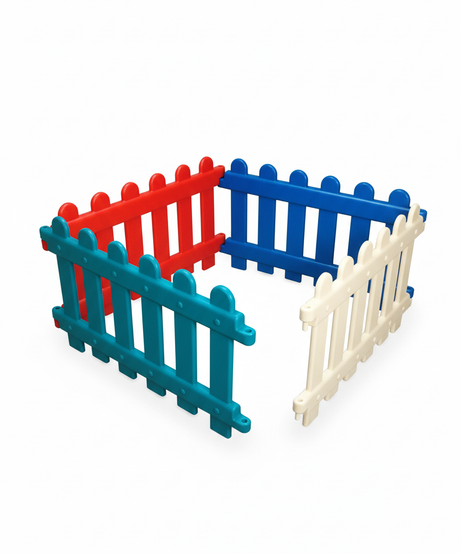 Modular Colorful Play Fence Set