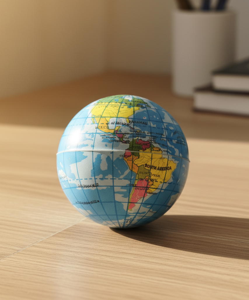 Colorful Miniature World Globe