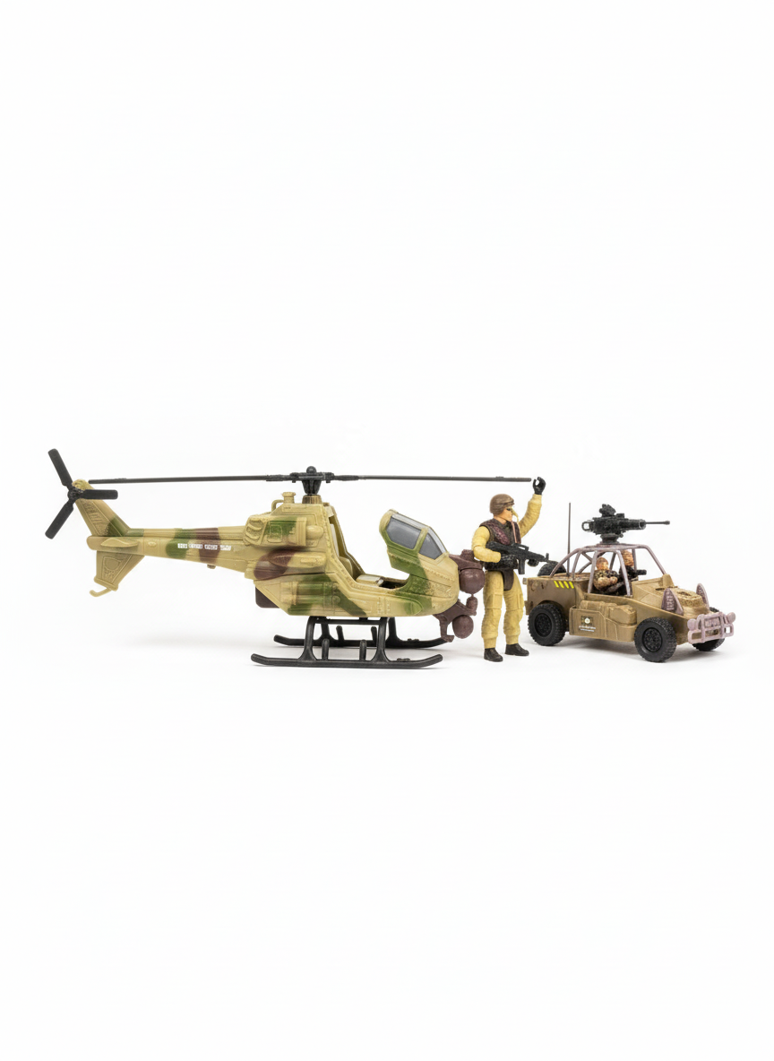 Soldier Combat 9 Green Helicopter