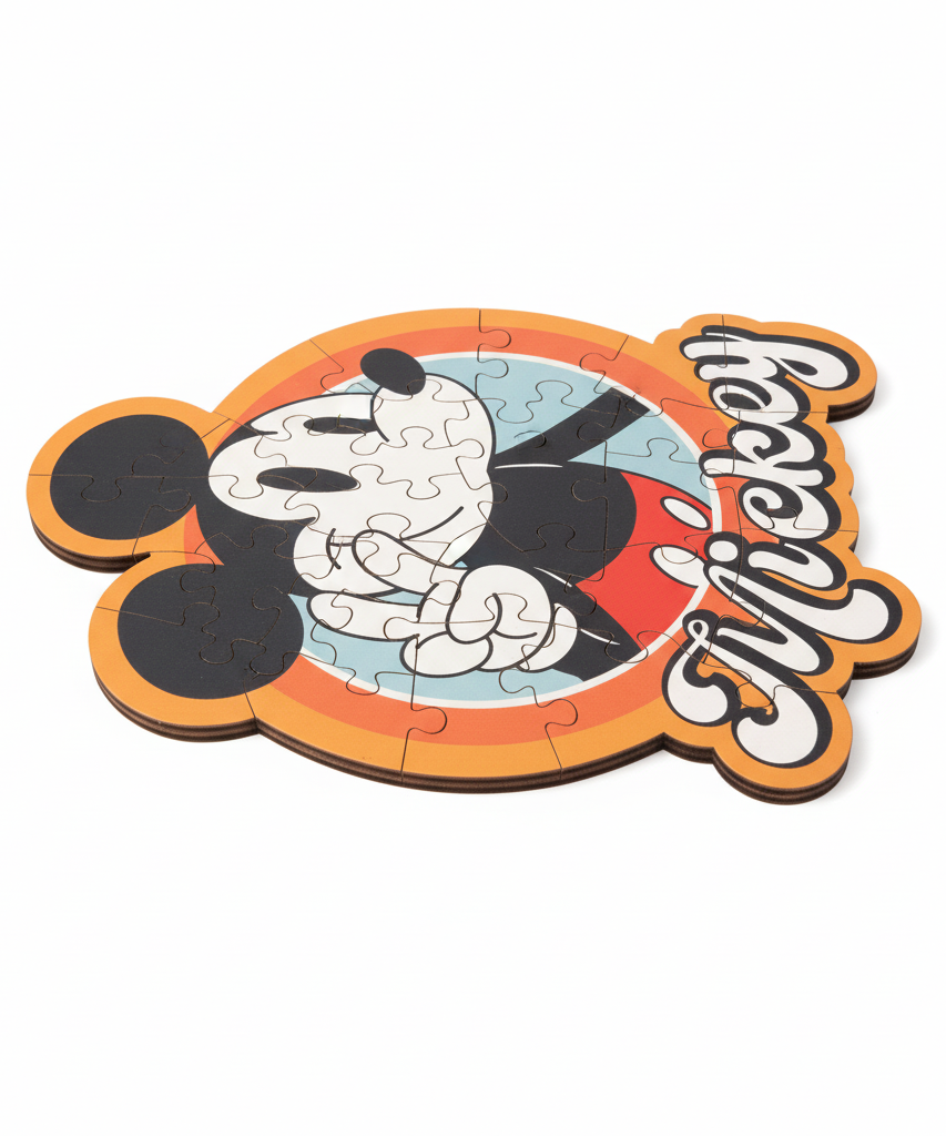 Disney Mickey Mouse Wood Craft Origin Shaped Wooden Puzzle - 160 Pieces