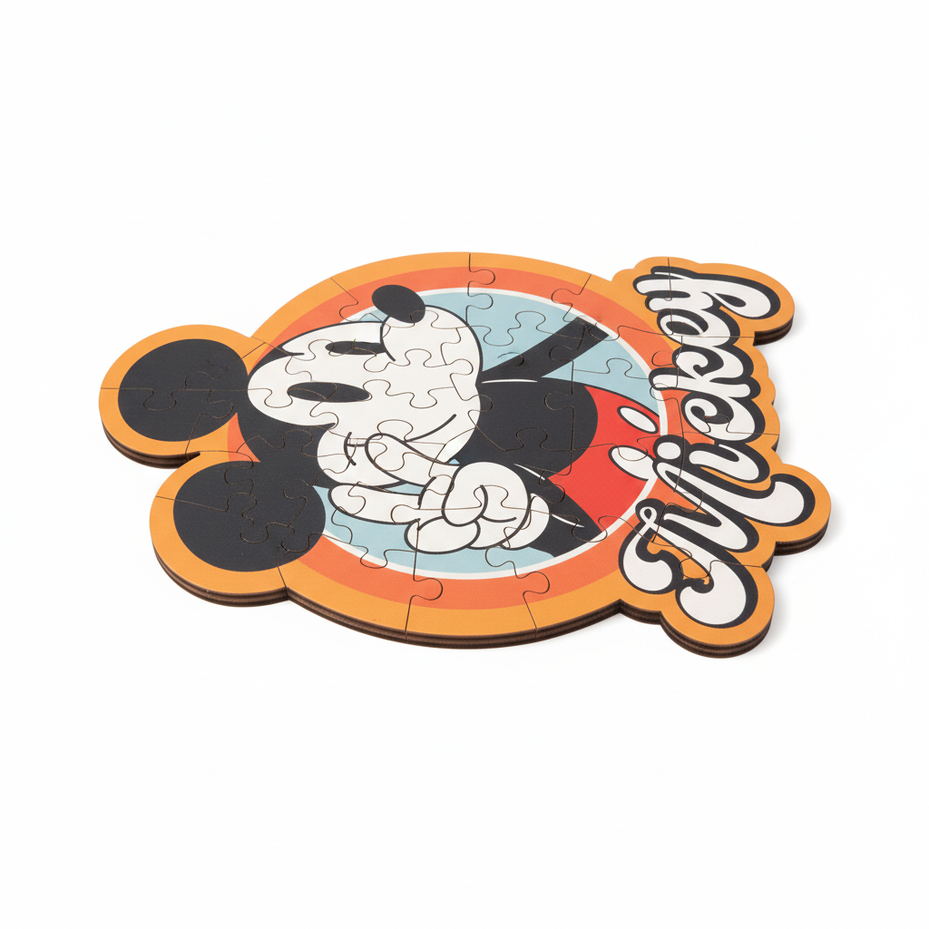Disney Mickey Mouse Wood Craft Origin Shaped Wooden Puzzle - 160 Pieces