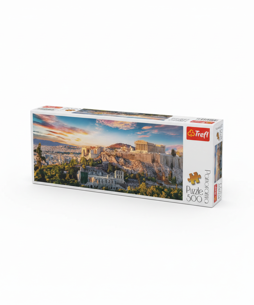 Trefl Panorama Puzzle 500: Acropolis at Sunset