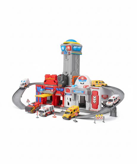 DIY City Action Track Set 2-In-1 Light And Sound