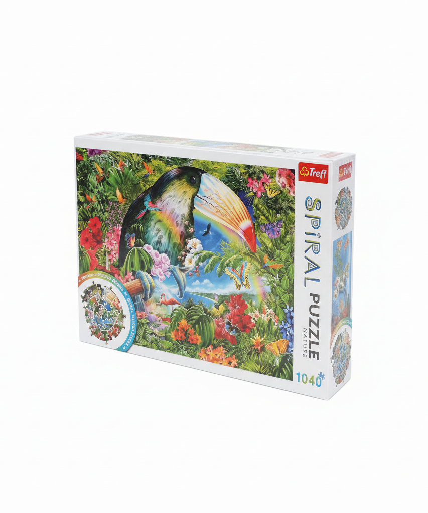 Trefl Spiral Puzzle Nature - Toucan & Rainforest, 1040 Pieces