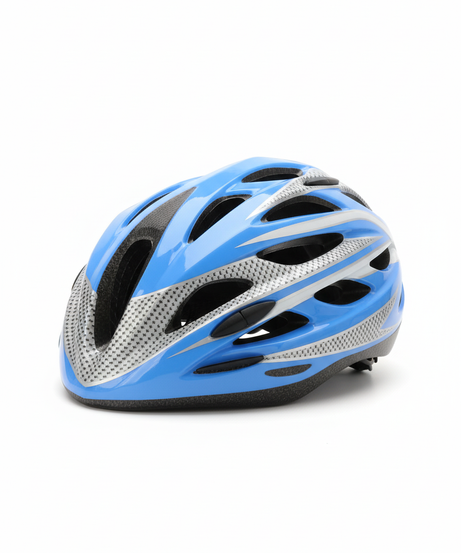 Bike Helmet Blue and Gray