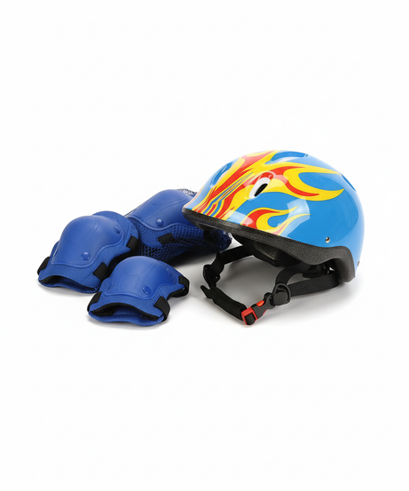 Helmet With Feet And Hand Protection-Blue