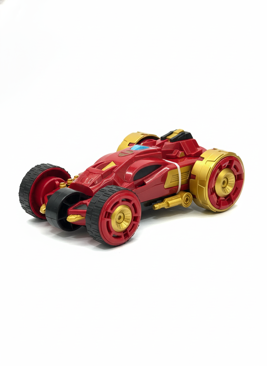 Marvel Avengers Stunt 6in1 5 Rounds Stunt 360 Spins Double-Side Car
