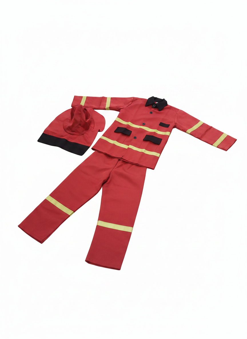 Kids Firefighter Costume Play Set