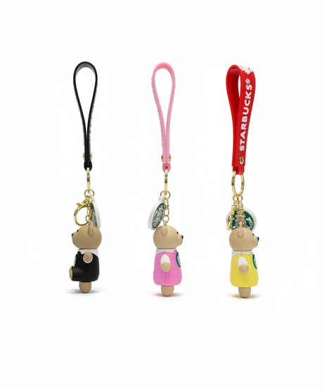 Starbucks Barista Bear Keychain Collection