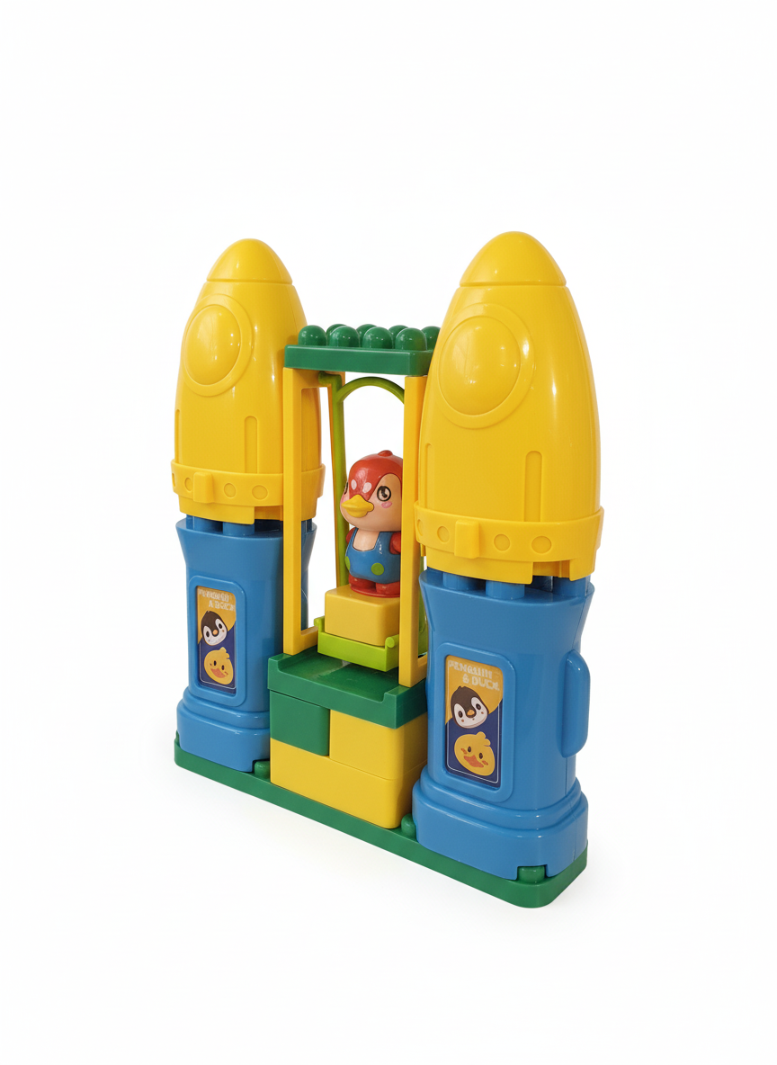 Penguin And Duck Large Particle Building Block Set 44 PCS