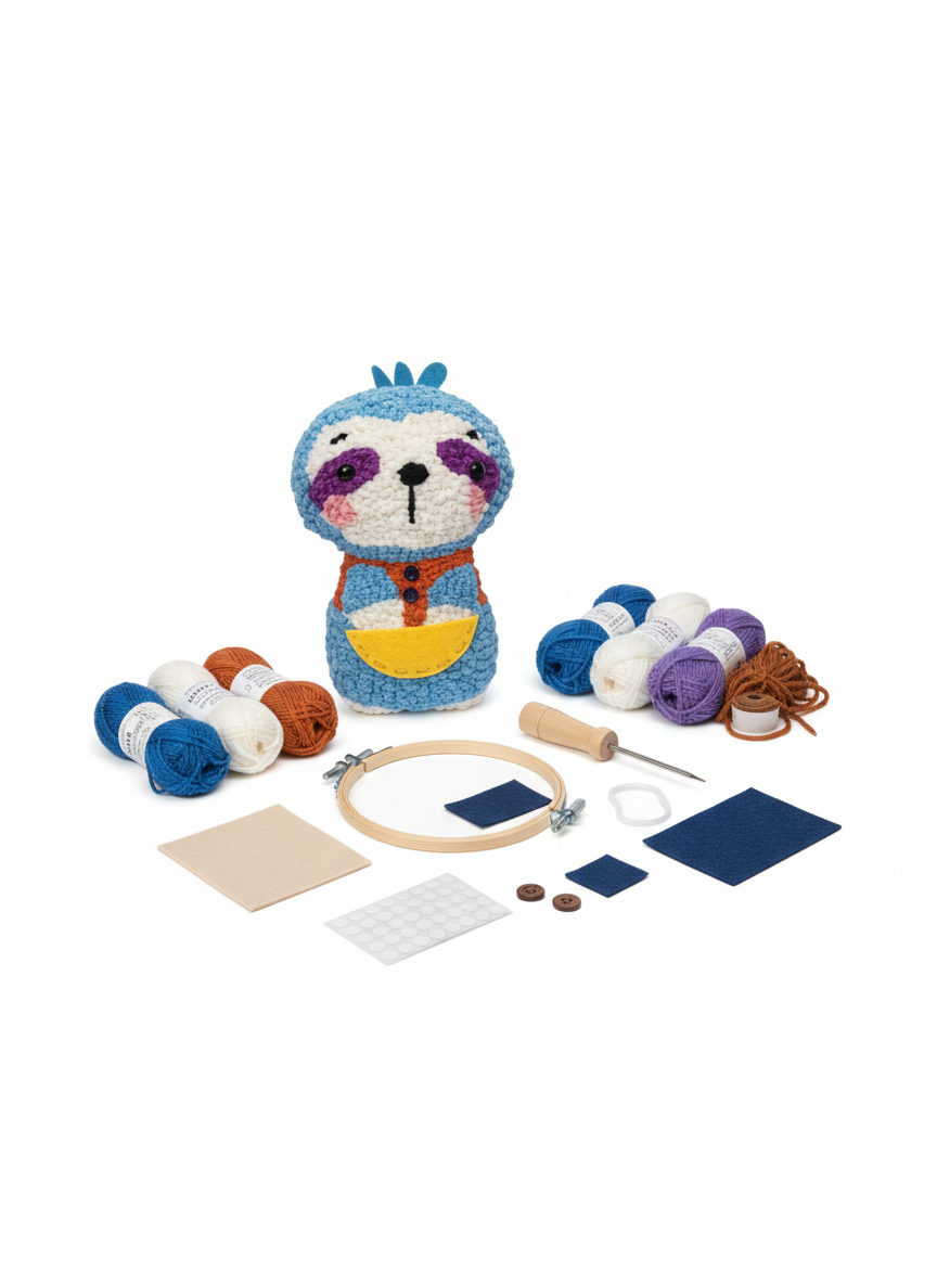 Punch Embroidery Slot Doll Kit