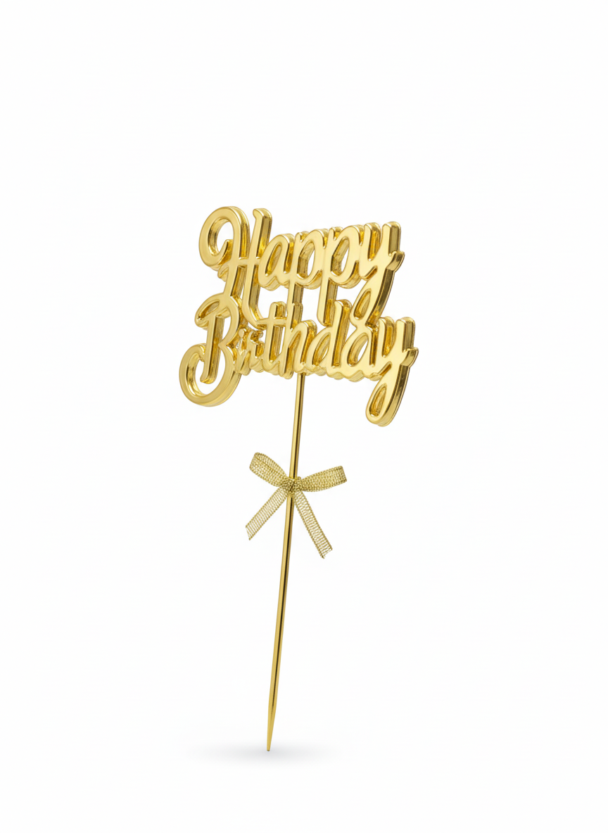 Happy Birthday Sign With Stick