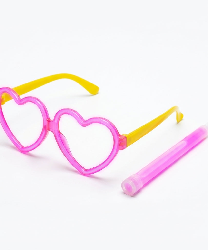 Glow Stick Heart-Shaped Glasses