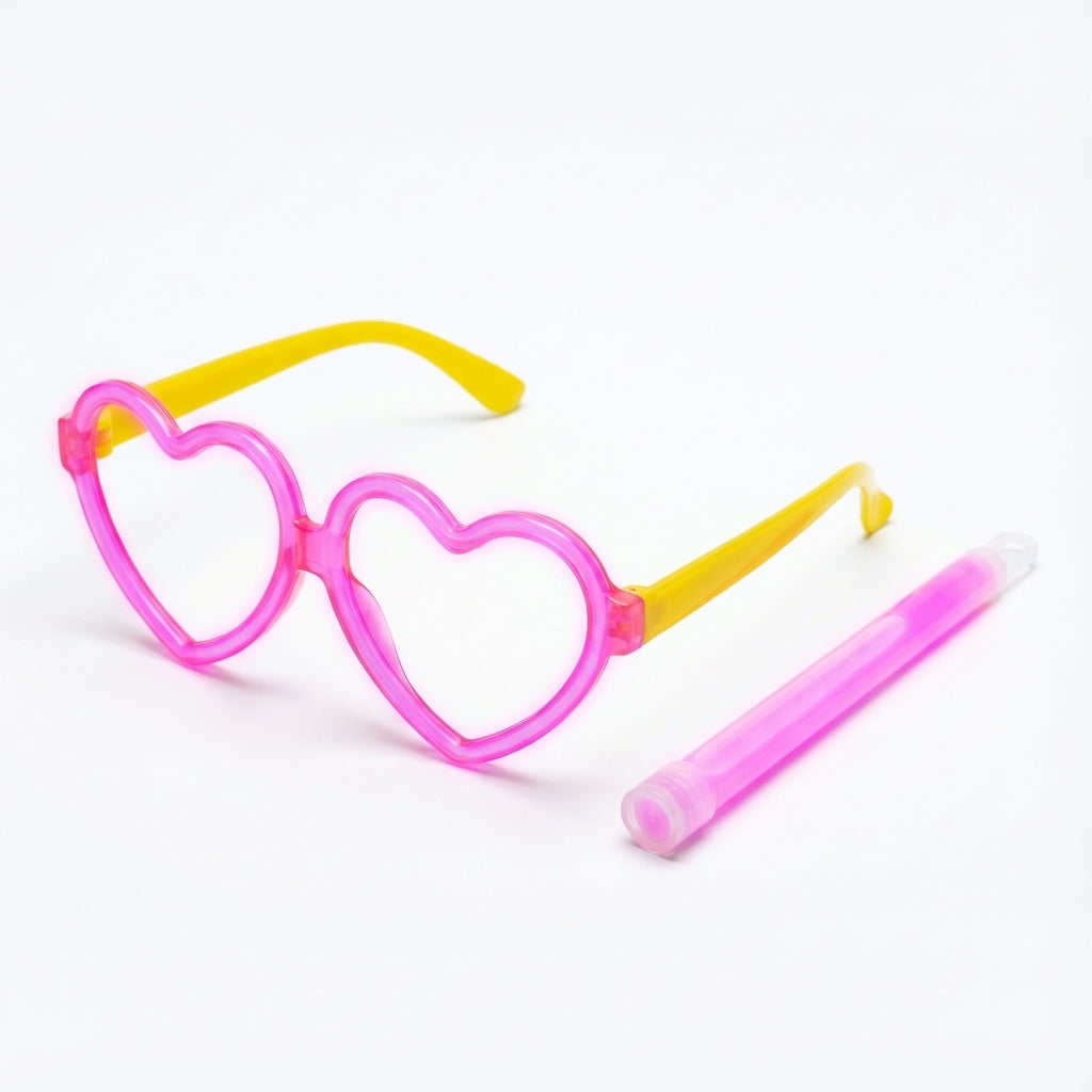 Glow Stick Heart-Shaped Glasses